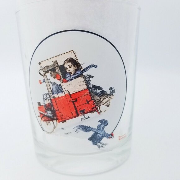 Norman Rockwell Whiskey Rocks Glassware Collection Saturday Evening Post Lot 4 - Picture 12 of 12